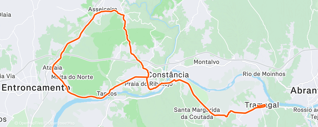 Map of the activity, Morning Ride