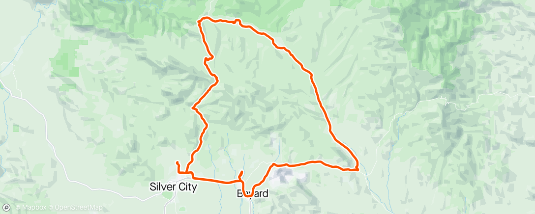 Map of the activity, Tour of the Gila stage 2