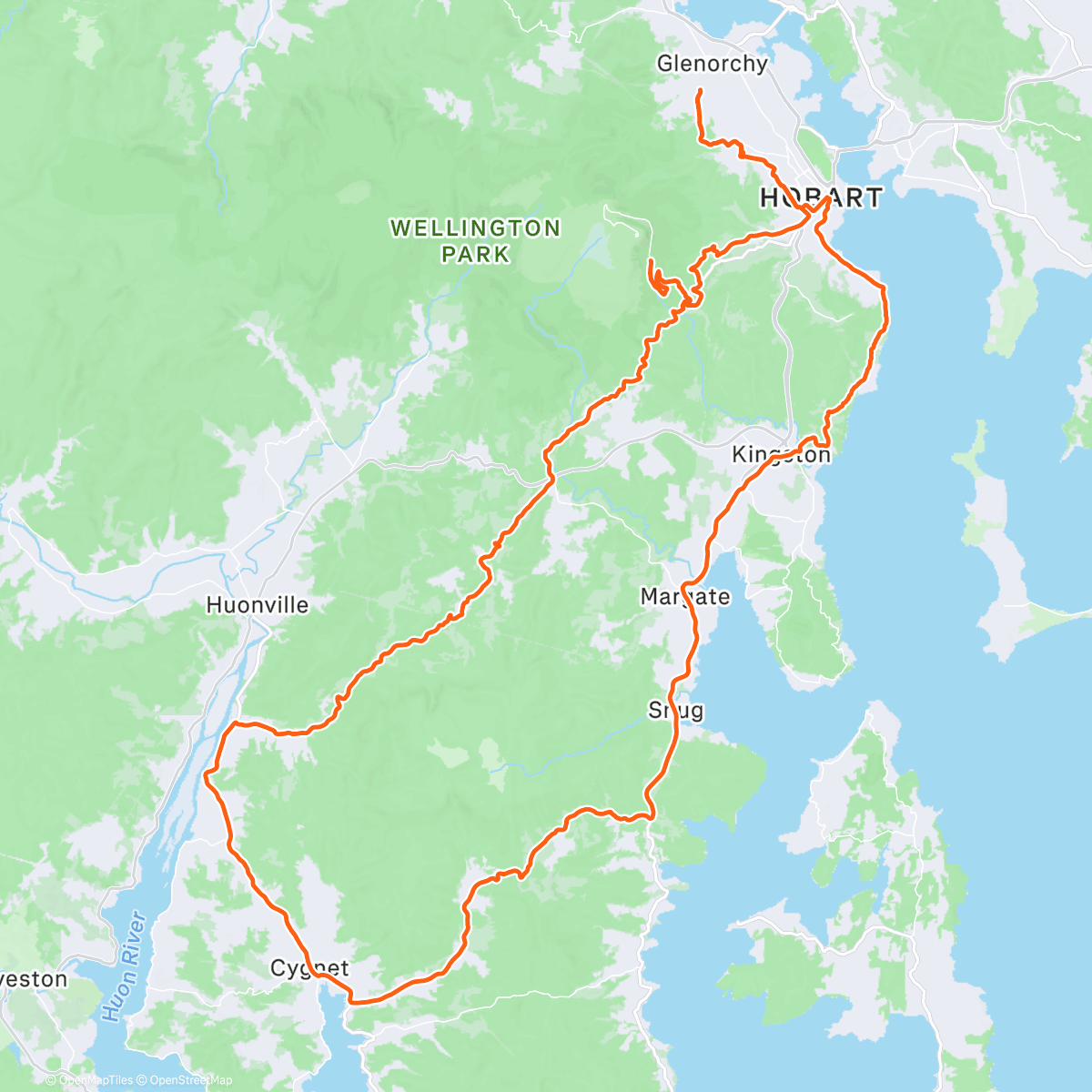 Mapa de la actividad, Tomorrow rest day