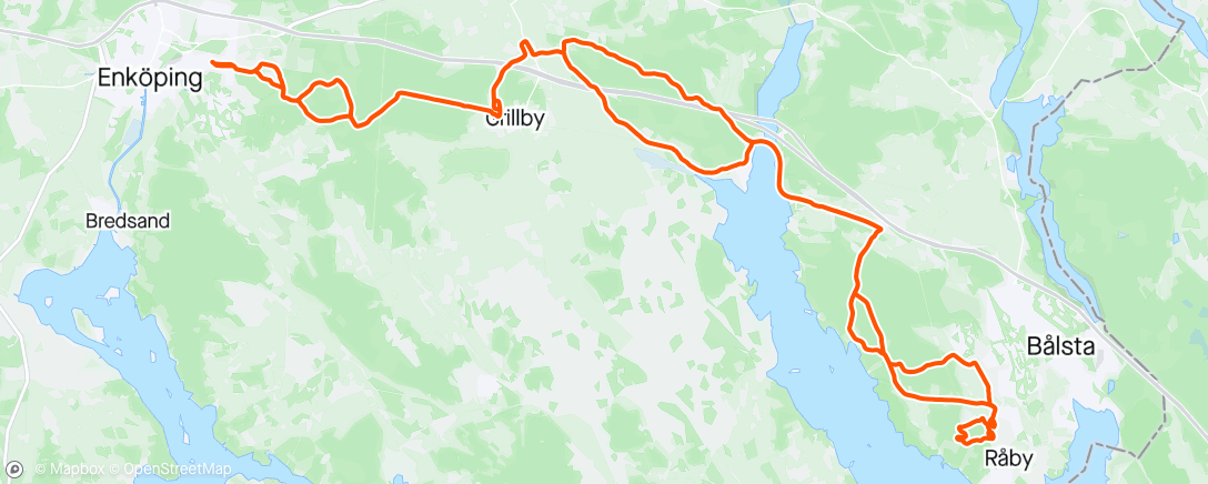 Mapa da atividade, Första Bålstasvängen