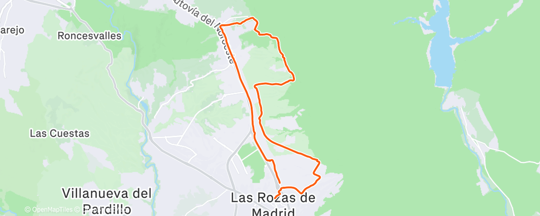 Map of the activity, Morning Ride
