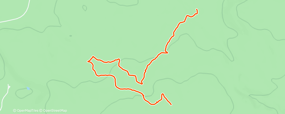Map of the activity, Lunch Trail Run