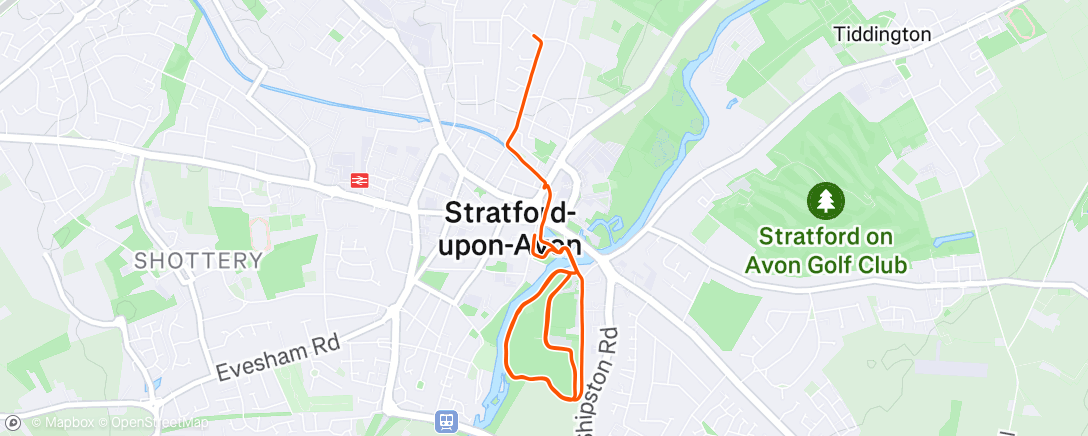Map of the activity, Jog