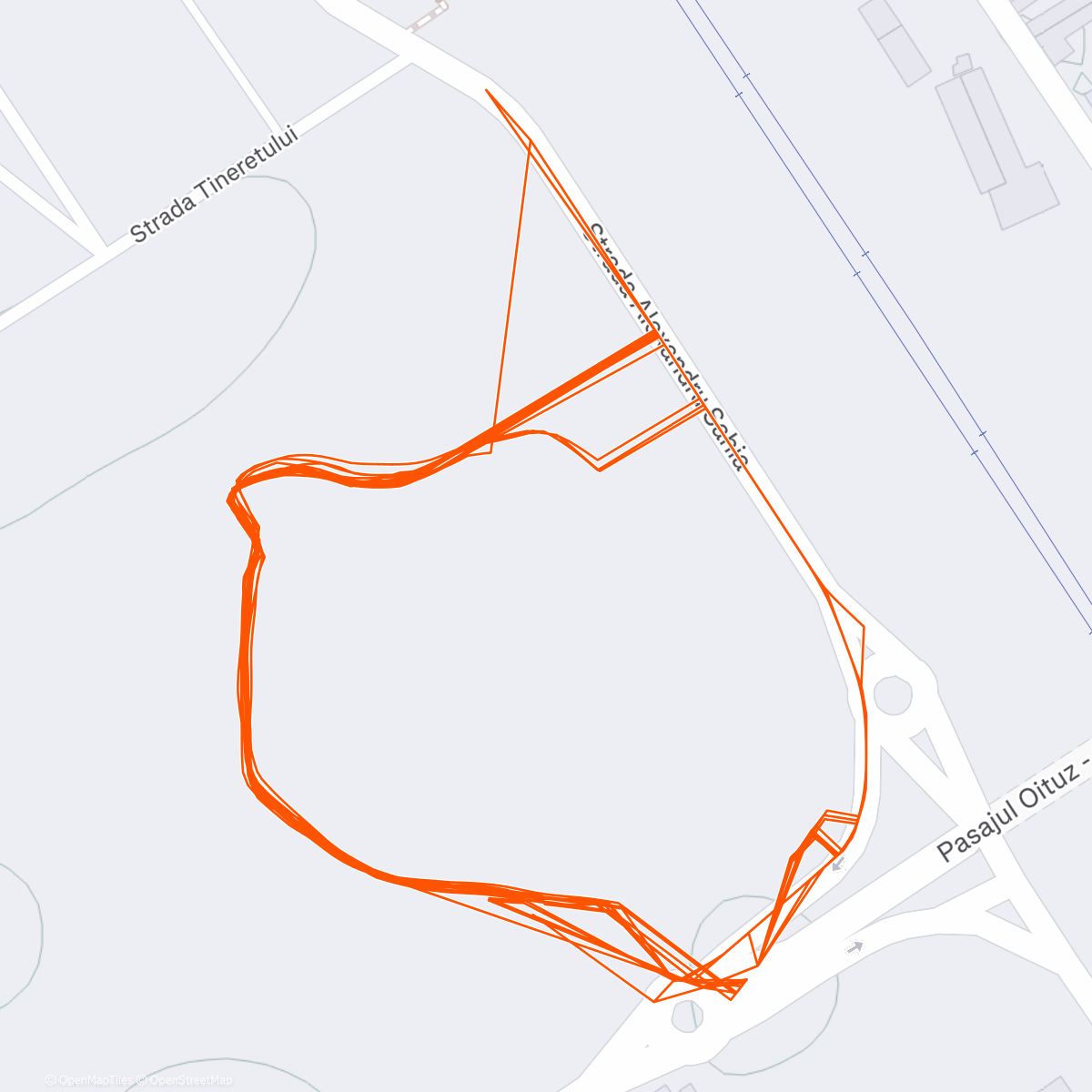 Map of the activity, Morning Run