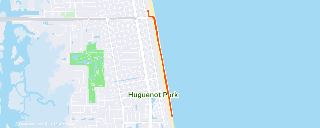 Map of the activity, Morning Run