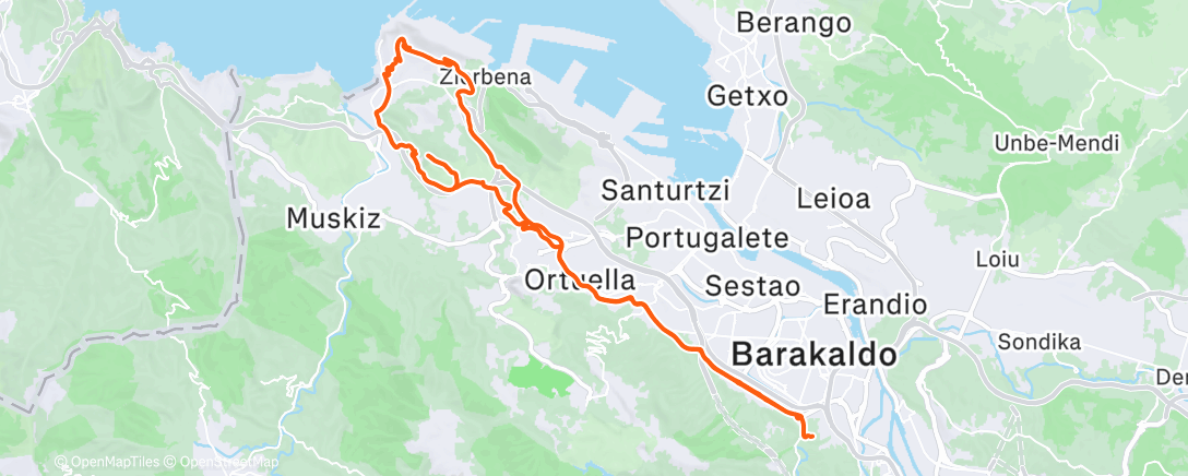 Map of the activity, Hasta Muskiz con la Dune 🚀🚀