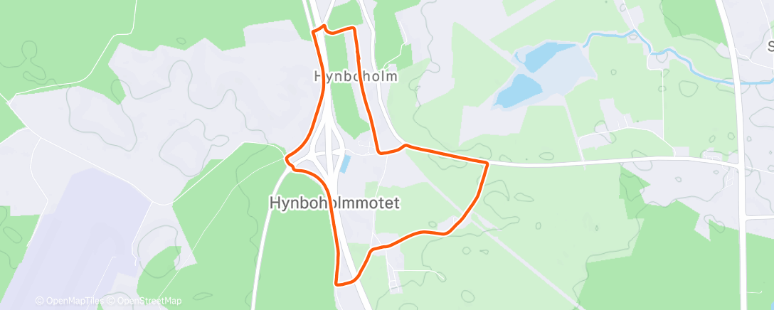 Mapa de la actividad (Afternoon Run)