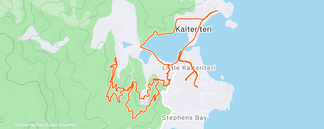 Карта физической активности (Hour on the trails)