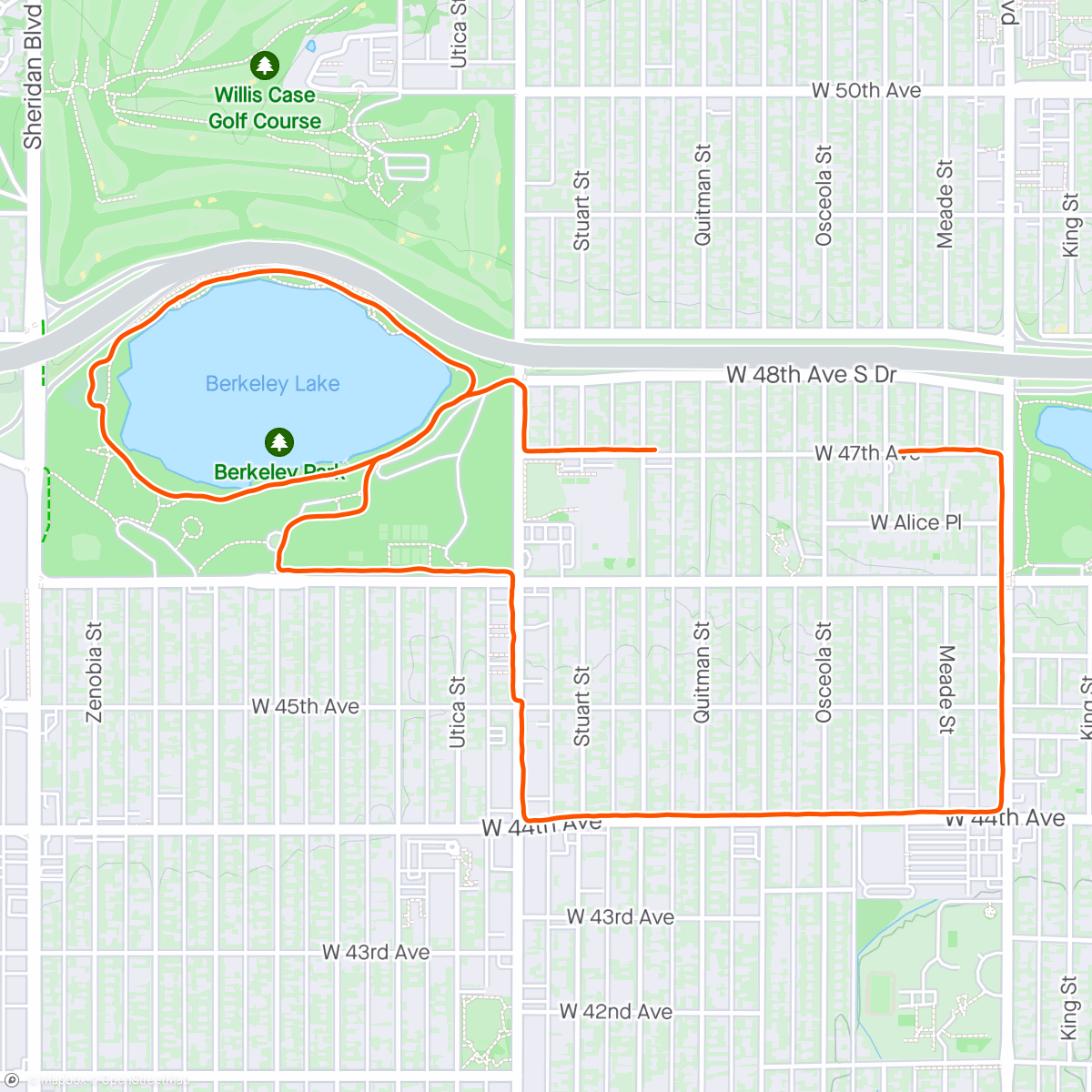Карта физической активности (Dolores Bike Hostel Run Club from afar)