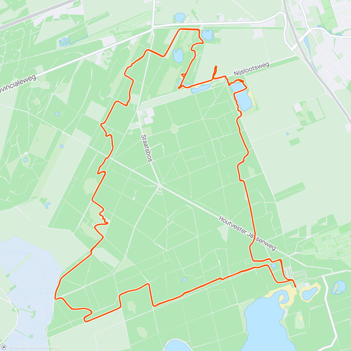 Kaart van de activiteit “RunForestRun Cross Triathlon 2/3”