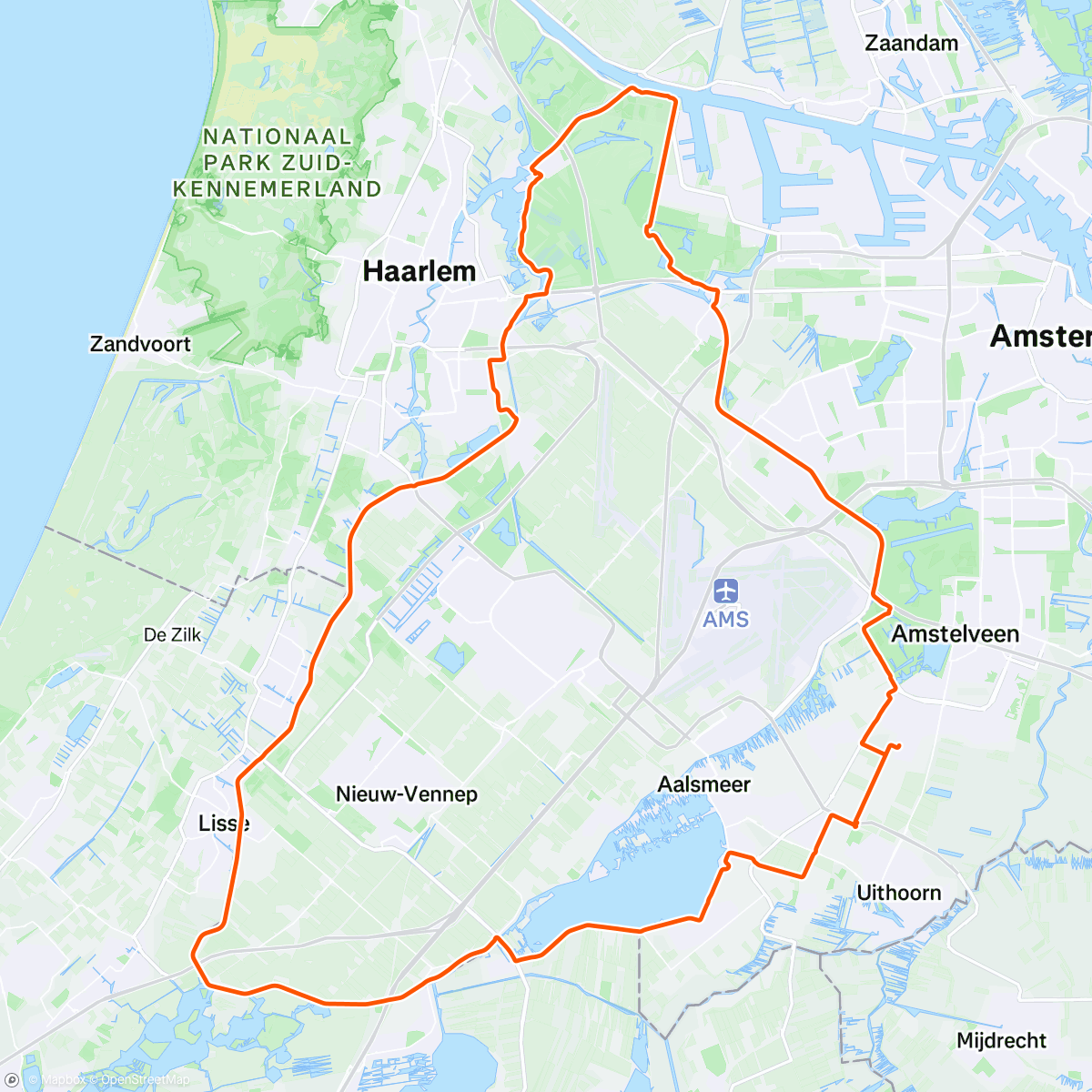 Map of the activity, Spaarndam