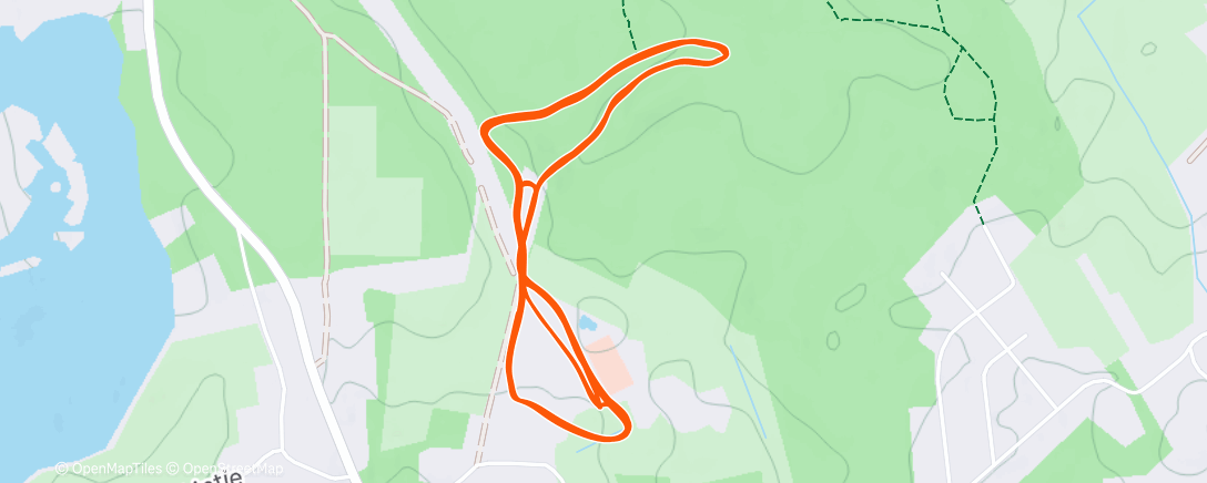 Map of the activity, 3 x 12min mukavaa vauhtia V