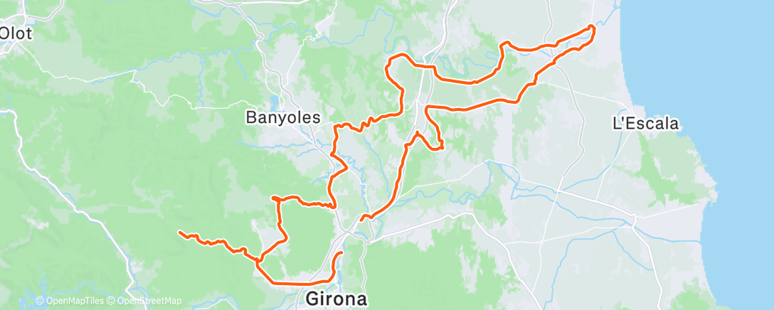 Map of the activity, Wielersport