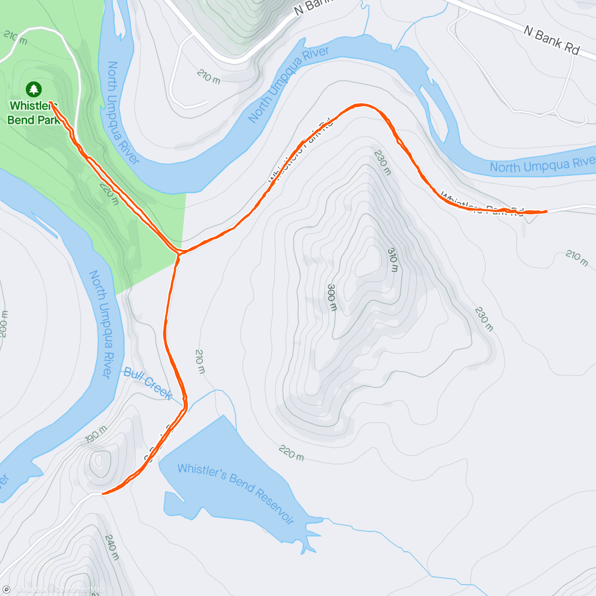 Map of the activity, The hood.