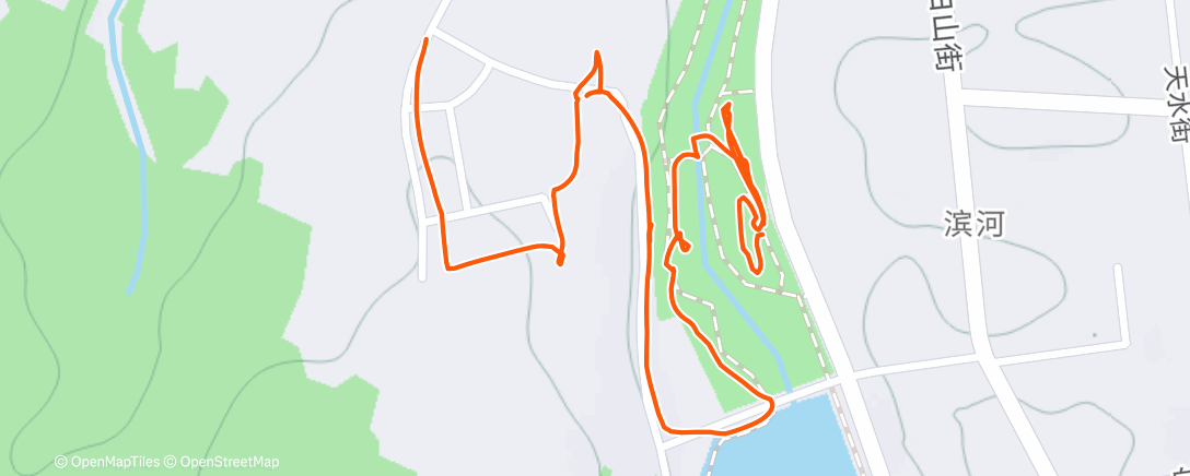 Map of the activity, Afternoon Walk