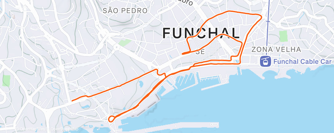 Map of the activity, Early Bird St Silvestre