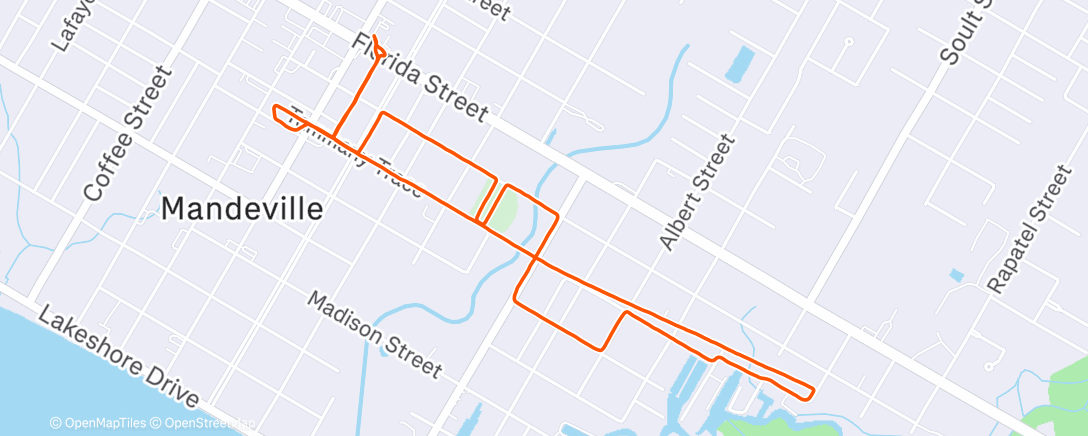 Map of the activity, Morning Walk