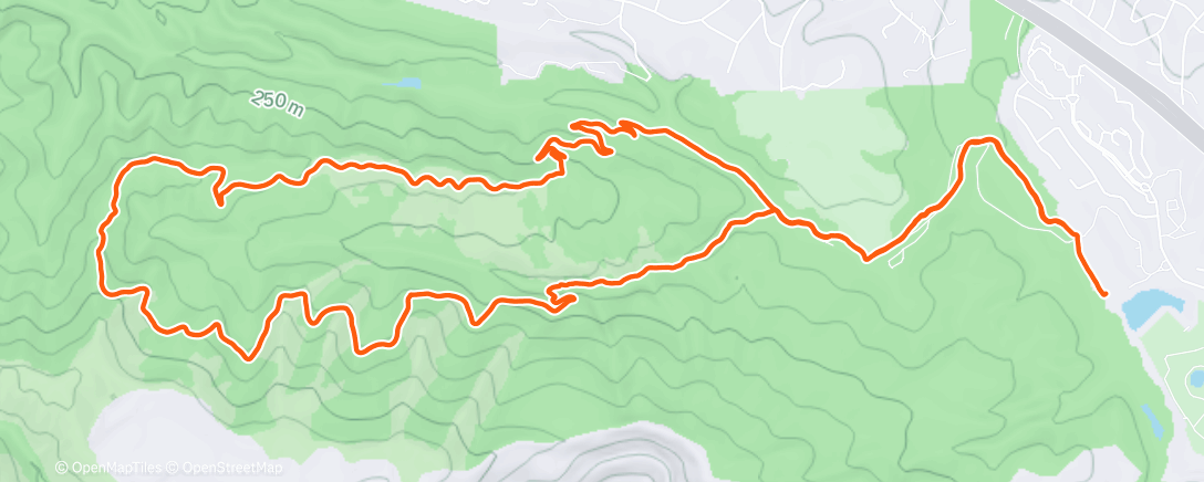 Map of the activity, Morning Hike