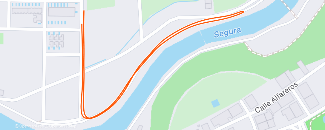 Map of the activity, Lunch Run