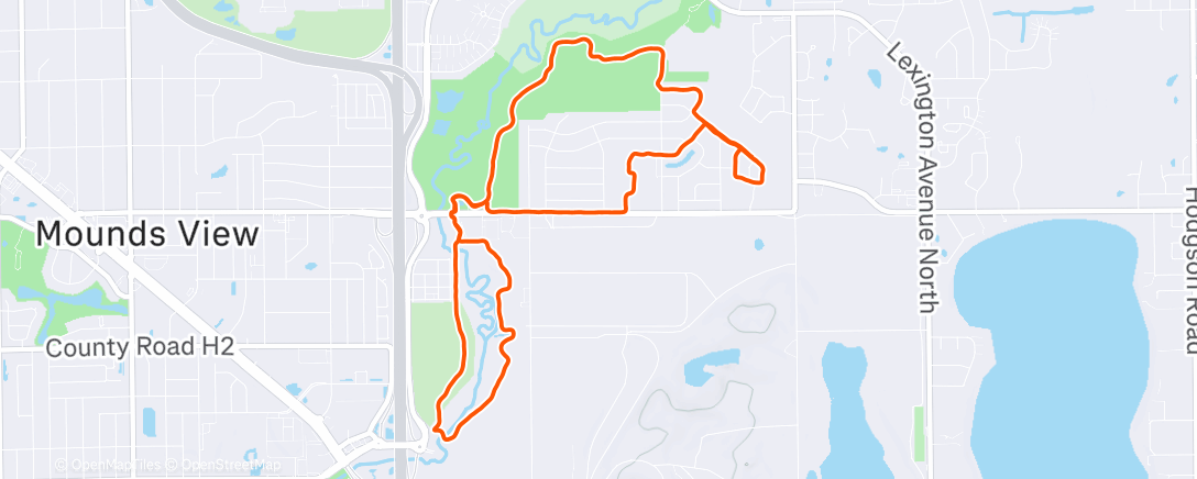 Карта физической активности (Lunch Run)