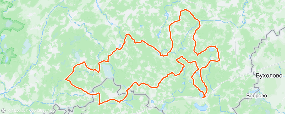 Map of the activity, Haanja Valged Teed / White Roads
