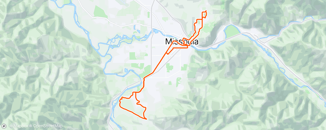 Map of the activity, Mothers Day ride solo