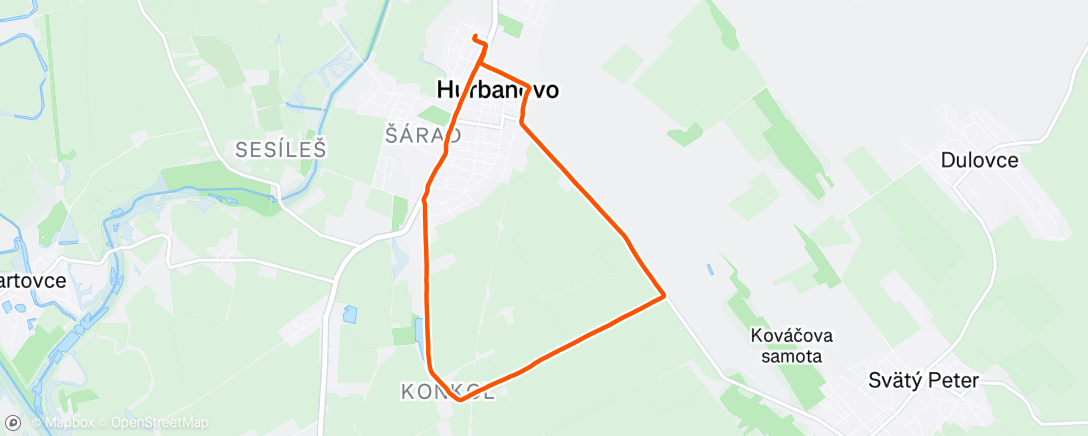 Map of the activity, Intervaly s Gregom