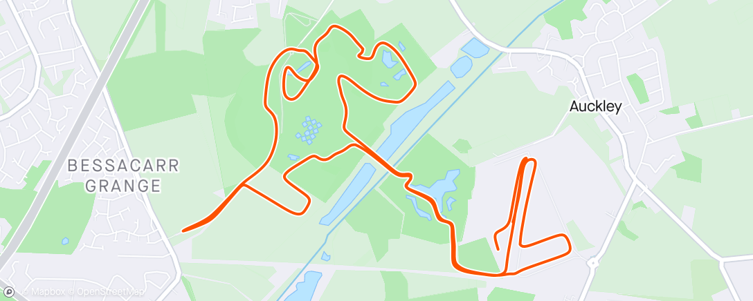 Map of the activity, Yorkshire Wildlife Park 10k 🥉
