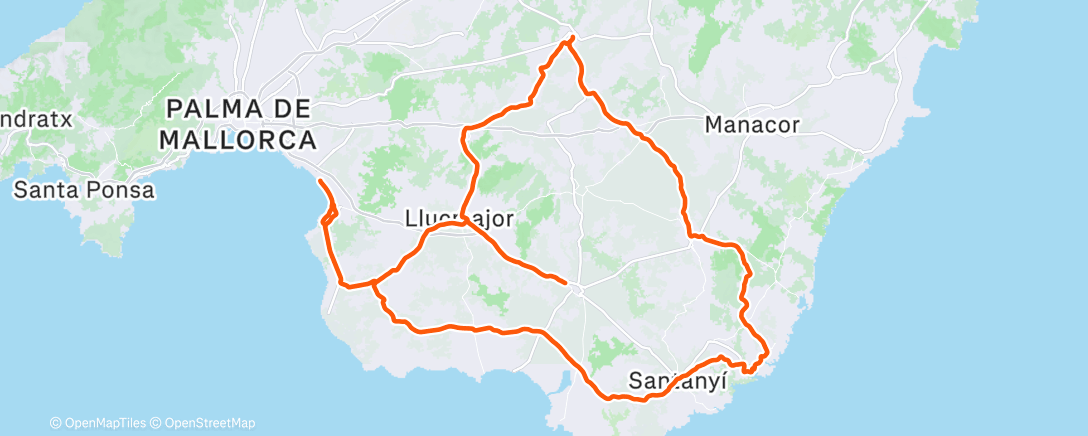 Mapa de la actividad (Morning Ride)