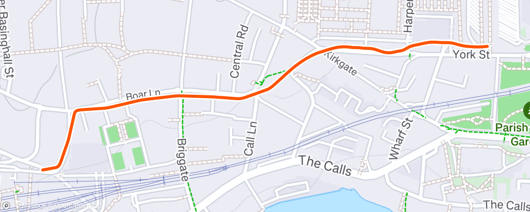 Map of the activity, Morning Walk