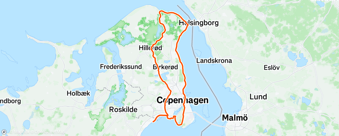 Map of the activity, Morning Ride