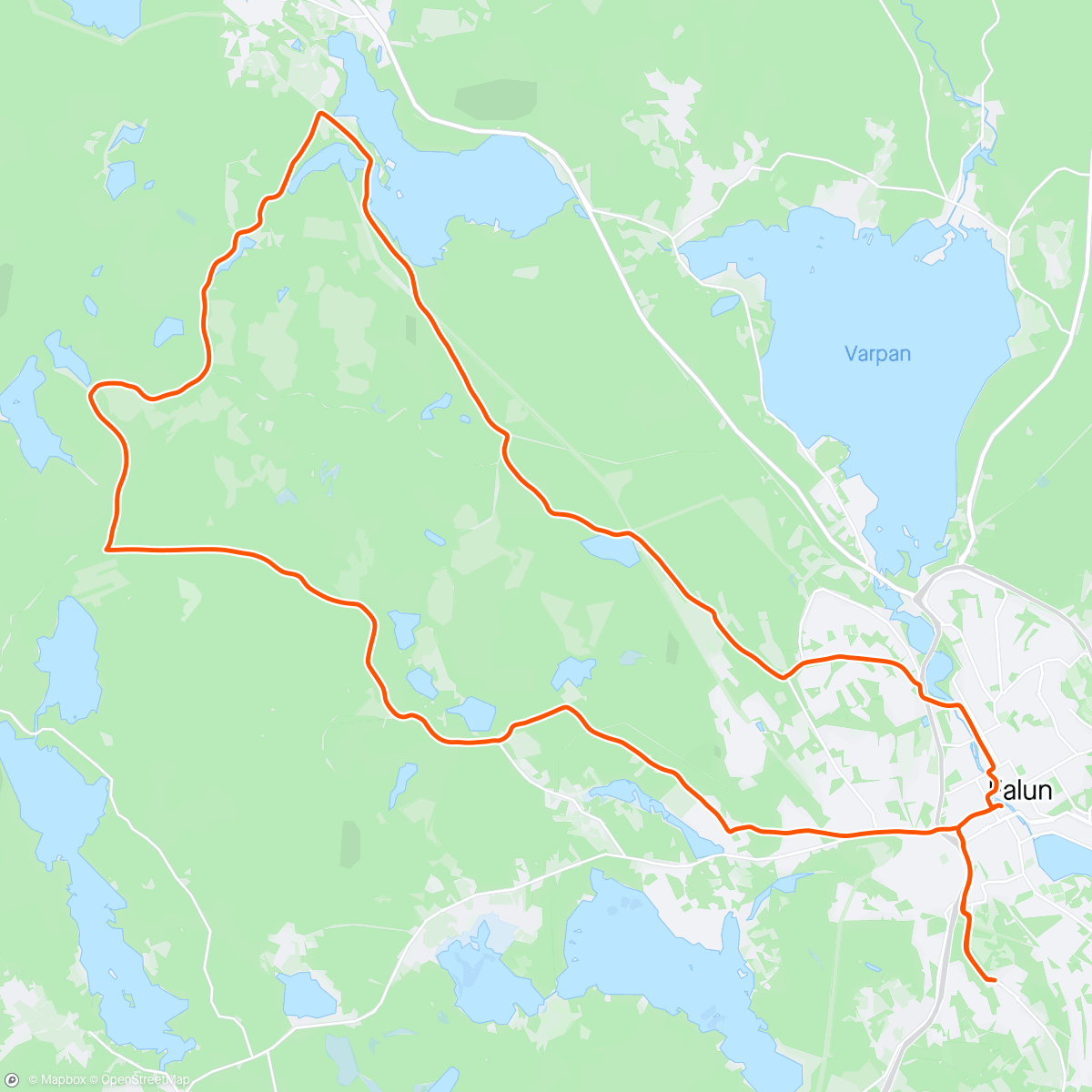 Map of the activity, Tisdagsgrus