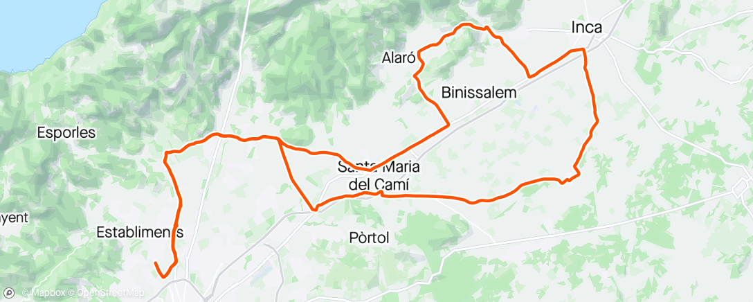 Map of the activity, 🚴‍♂️🏡🔋⛰️ Tofla