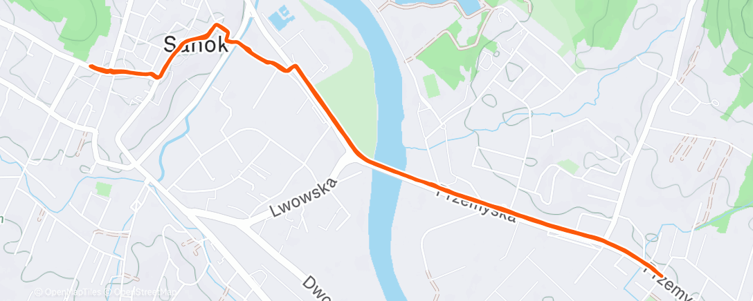 Map of the activity, Avondloop