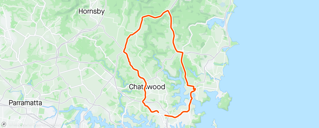 Map of the activity, Morning ride - good to be out .  Great time to ride.