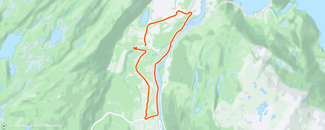 Map of the activity, Rolig mil med løpegruppa :) Og Ola
