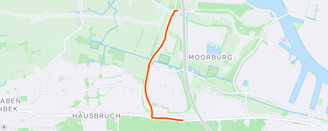 Map of the activity, Fahrt am Morgen