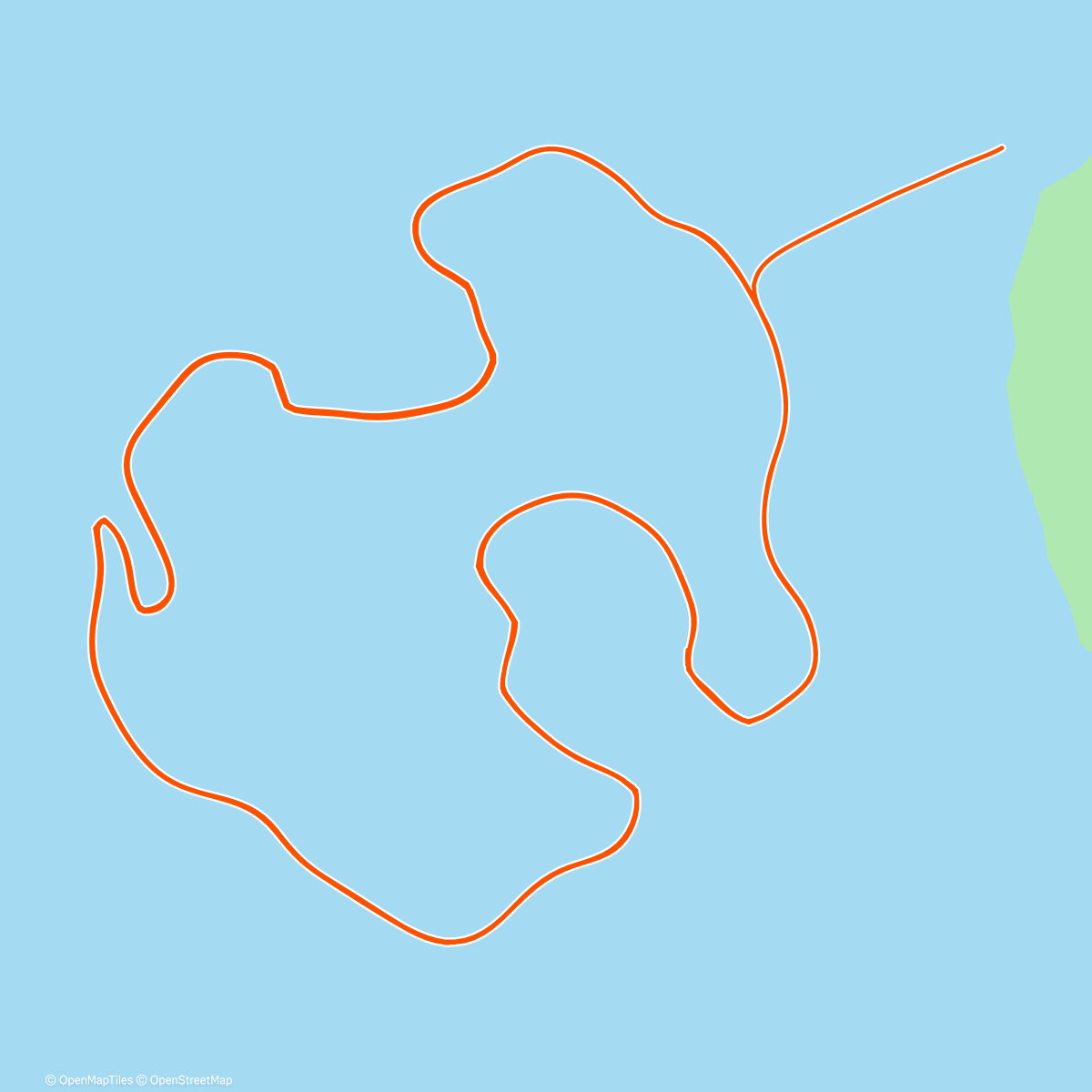 Map of the activity, Zwift - Volcano Circuit in Watopia
