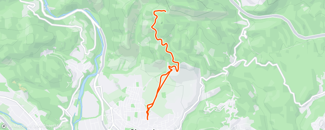 Mapa de la actividad (Carrera de montaña vespertina)