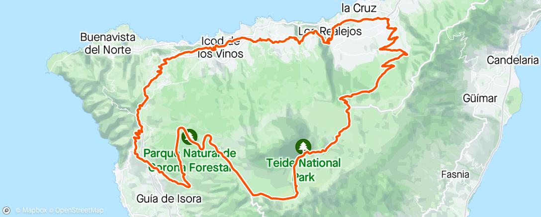 Map of the activity, Teide #6