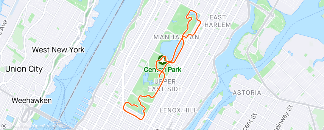 Map of the activity, Zwift - Zwift Academy Road: Workout 4 | Depleting Workout in New York