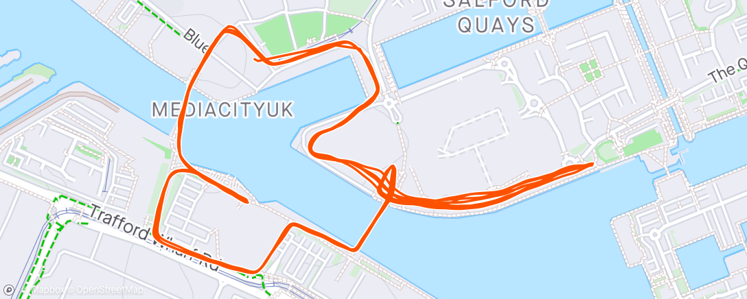 Map of the activity, Media City 10k