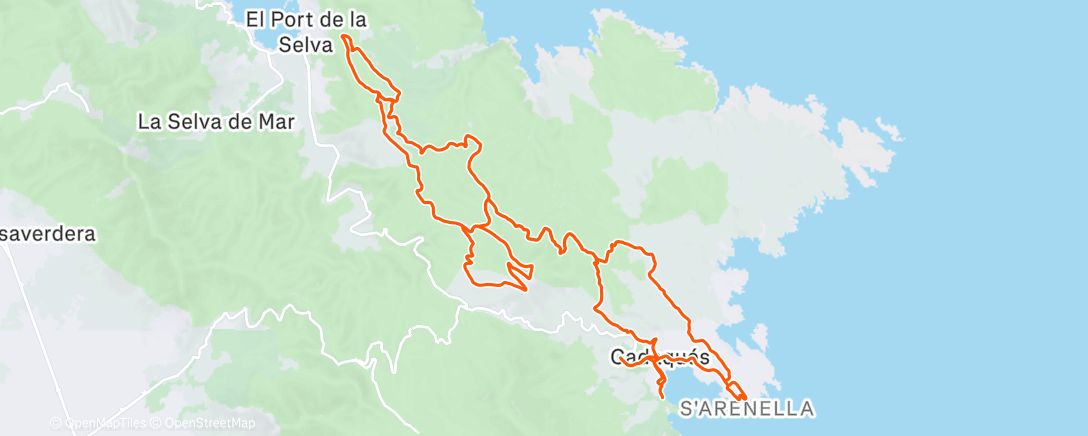 Map of the activity, Morning Mountain Bike Ride