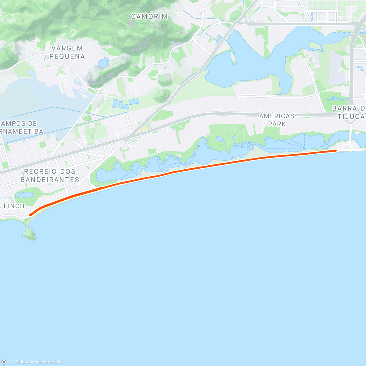 Carte de l'activité ROUVY - Praia da Reserva | Rio de Janeiro | Brazil