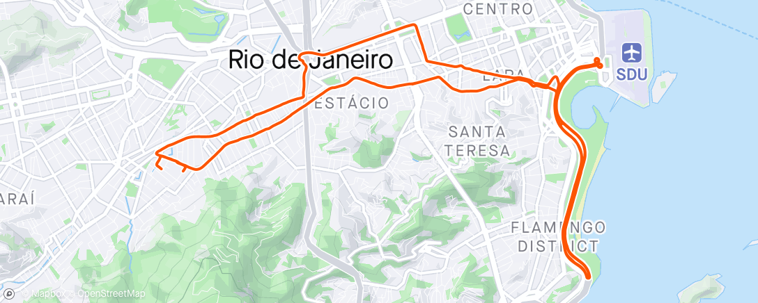 Map of the activity, Voltando a pedalar no RJ