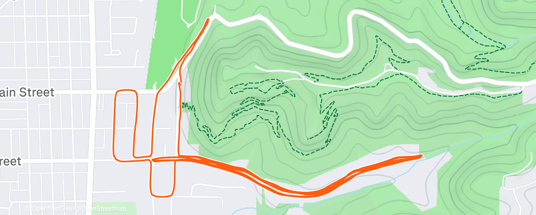 Map of the activity, Morning Run