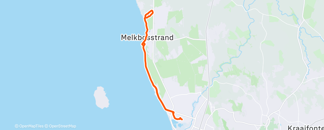 Map of the activity, MTB vs Roadie