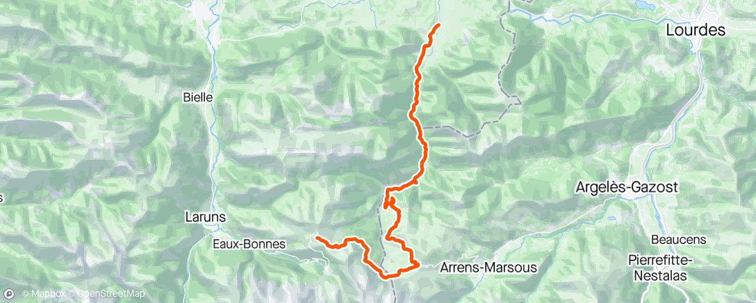 Map of the activity, ROUVY - Col d'Aubisqe via Soulor (Nord) | Pyrenees | France