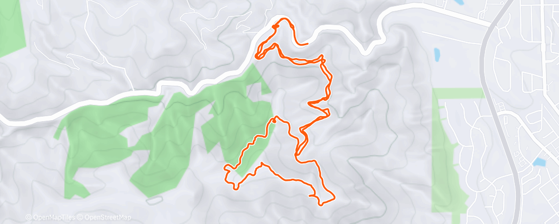 Map of the activity, Hike with the Daniels