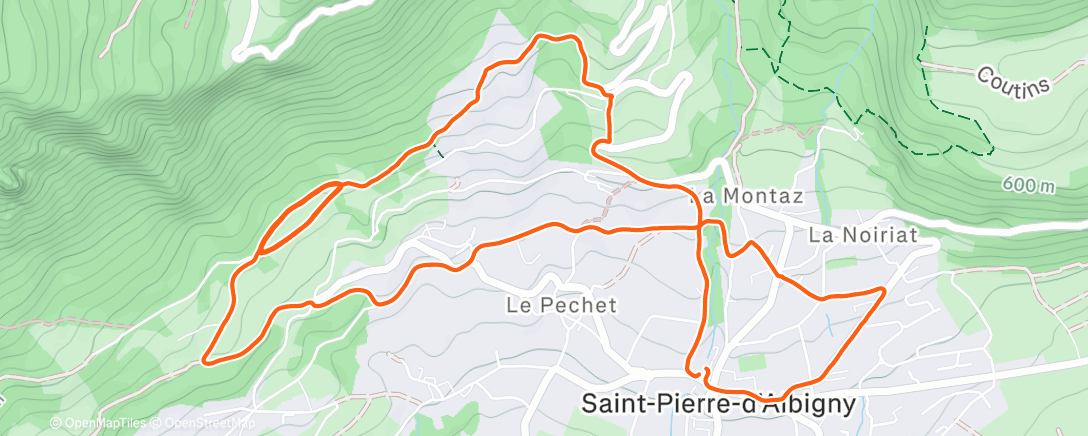 Map of the activity, Trail - Sous seeuuuuil